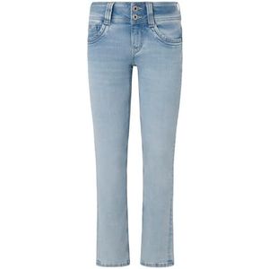 Pepe Jeans Dames Slim Jeans Lw, Blauw (Denim-XW4), 28W / 34L, Blauw (Denim-xw4), 28W / 34L