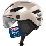 ABUS Pedelec 2.0 ACE cityhelm - fietshelm met achterlicht, vizier, regenkap, oorbescherming - voor dames en heren - goud, maat L