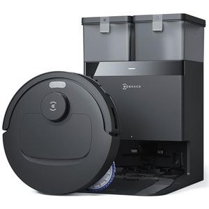 ECOVACS DEEBOT T30C OMNI Robotstofzuiger en Dweilrobot, 20.000 Pa, ZeroTangle 3.0, TruEdge 2.0, TrueMapping 2.0, Alles-in-één OMNI-station, Automatisch zelfreinigingssysteem, Zwart