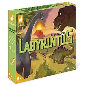 Janod - Labyrintus Dinosaurussen ��– gezelschapsspel voor kinderen – bord- en strategiespel – Franse taal – vanaf 8 jaar – J02464 meerkleurig