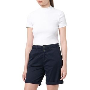 s.Oliver stretch katoenen short in blauw 42