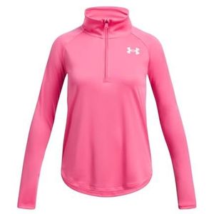 Under Armour Tech Graphic 1/2 Zip - Super Roze//Wit - YXL