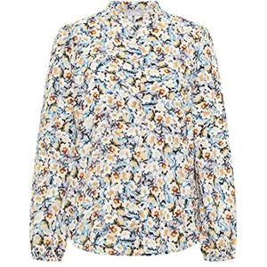 risa Damesblouse met bloemenprint 10123604-RI01, marine roze meerkleurig, XL, marineblauw, roze, meerkleurig, XL