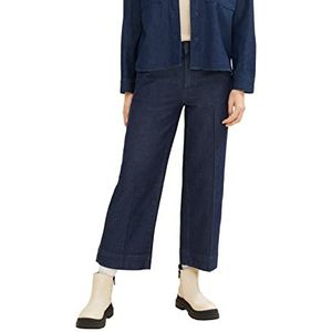 TOM TAILOR Dames Culotte Jeans 1034228, 10138 - Rinsed Blue Denim, 36W / 28L