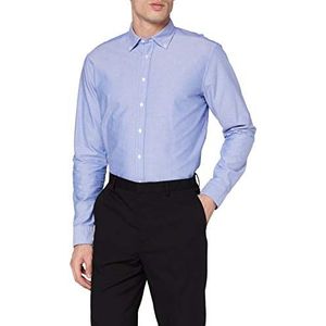 Seidensticker Heren Modern lange mouwen met button-down kraag Soft Uni Smart Business hemd, blauw (13)., 42