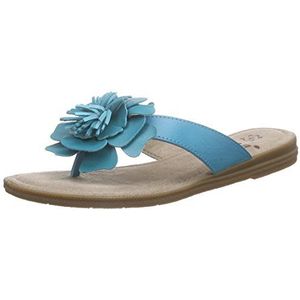 Jana - 27113 - Teenslippers - Blauw Turquoise