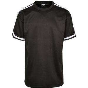 Urban Classics Heren Oversized Stripes Mesh Tee T-shirt, zwart (Black 00007), XXL