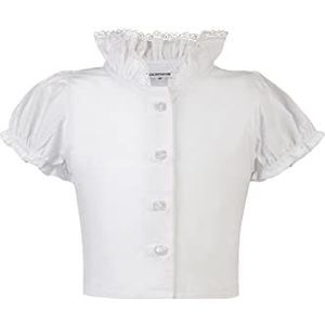 Stockerpoint Anita blouse voor meisjes, wit, 110 cm