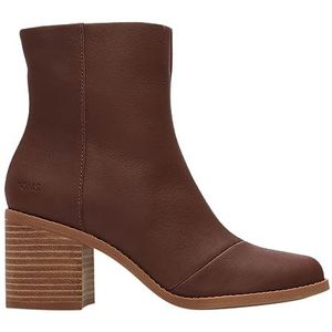 TOMS Evelyn Mid Calf Boot voor dames, Kastanjebruin leer, 36.5 EU