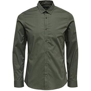 Only & Sons Onsalfredo Ls Noos formele overhemd voor heren - groen - XXL