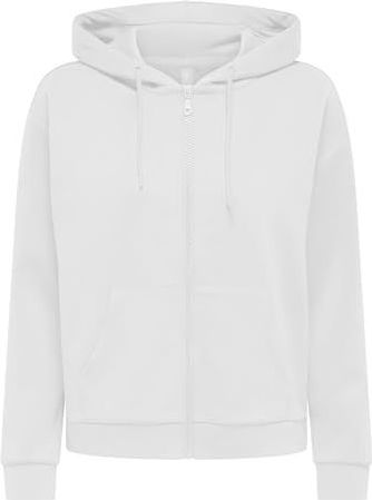 ONLY - Onplounge Life - Sweatshirt - Cloud Dancer - Dames - Met Ritssluiting