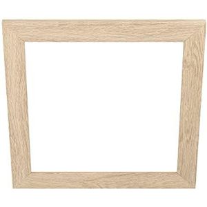 EGLO Decoratief houten frame, accessoire voor LED-paneel Salobrena 45 x 45 cm, vierkant frame van licht bruin hout