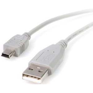 StarTech. com USB2HABM3 USB naar Mini USB-kabel (USB 2.0 A naar Mini B, 90 cm) grijs