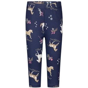 SALT AND PEPPER BY KIDS PARK Girls Capri AOP Horses, True Navy, 92