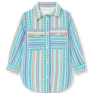 MIMO Meisjeshemdjas shirt, meerkleurig blauw, 116 cm