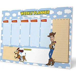 Grupo Erik A4 Weekplanner Pixar Toy Story - Bureauplanner met 54 afscheurbare vellen - Tafelkalender