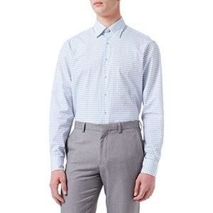 Jacques Britt Formele overhemd voor heren, Veelkleurig (Blauw 15), 39 (Manufacturer Size: 39/M)
