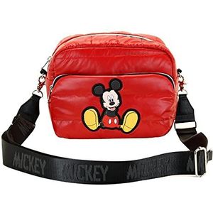 Micky Mouse Shoes-Padding IBiscuit schoudertas, rood, rood, Padding IBiscuit schoudertas Shoes