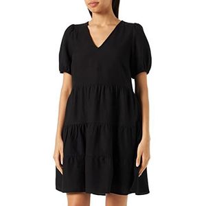 Vila Dames Viprisilla New S/S korte jurk, zwart, 36