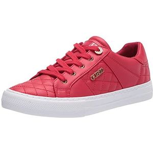 GUESS Dames Loven3 Sneaker, Rood, 36 EU