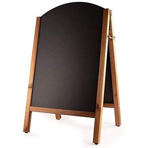 Krijtborden UK Kwaliteit Omkeerbaar A Frame Blackboard/Krijtbord, Hout, Zwart, A1, 102 x 73 x 5 cm