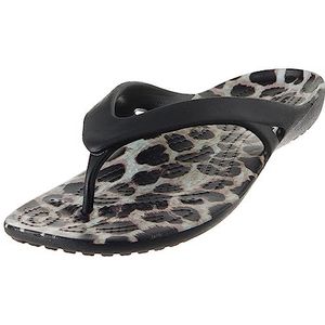 Crocs Kadee II Flip W Teenslipper dames,Zwart Multi Dier,33/34 EU
