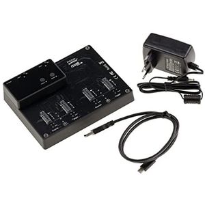 KALEA-INFORMATIQUE USB docking station voor 4 SSD M2 NVMe, 10GB USB3.2 Gen2 link. Dock met CLONING-functie en externe voeding.