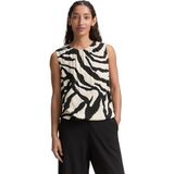 Tom Tailor - Damesblouse - Abstract Beige Zebra - 34