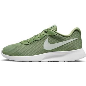Nike Tanjun FLYEASE Herensneakers, olie-groen/lichtzilver-wit, 40,5 EU, Olie Groen Licht Zilver Wit, 40.5 EU