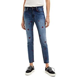 Desigual Dames Amore, 5053 Denim Medium Wash, Blauw, 34