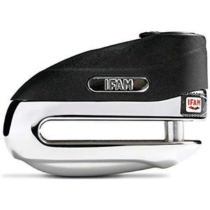 IFAM Diefstalbeveiliging voor motorfietsschijfrem, model Road75, chroom, 5,5 mm diameter, incl. 3 sleutels, compact en veilig, gehard staal