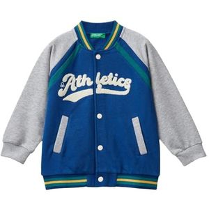 United Colors of Benetton Gebreid vest voor kinderen en jongens, Blauw, 5 Jaar