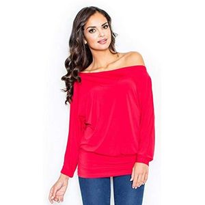 FIGL Rode blouse, maat S, Rood, S