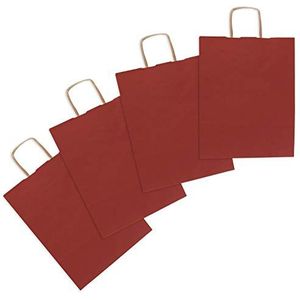 Grafoplás 60321051 krachtzak met handvat, 90 g, rood, mini (23 x 18 x 8 cm), 4 stuks
