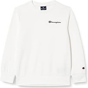 Champion Legacy American Classics-Ultra Light Powerblend Terry Small Logo Crewneck sweatshirt, wit, 3-4 jaar kinderen
