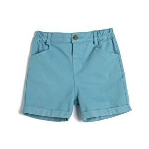 Koton Babyboys Pocket Detail Elastische Tailleband Shorts, blauw (623), 6-9 Maanden