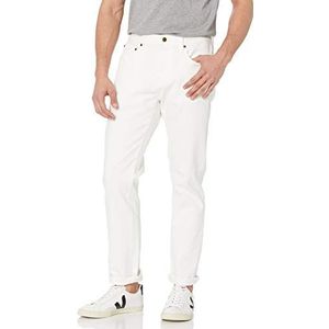 Amazon Essentials Men's Spijkerbroek met atletische pasvorm, Helder wit, 40W / 34L