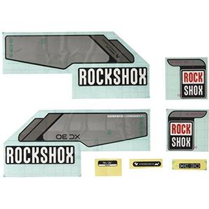 Rock Shox Decal Kit XC30 TK Coil 26"" (Velgrem) Onderbeen, 114318003014 - Zilver/Diffusie Zwart