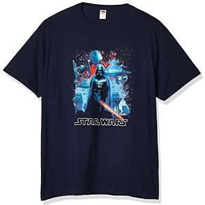 Star Wars Dark Side Partners T-shirt voor heren, Donkerblauw, 2X