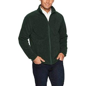 Amazon Essentials Men's Fleecejack met volledige ritssluiting (verkrijgbaar in grote en lange maten), Bosgroen, XL