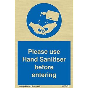 Viking Signs Gebruik Hand Sanitiser voordat u binnenkomt