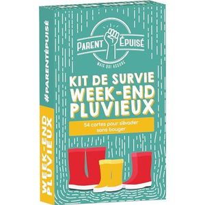 Asmodee - Funomenum - Ouder Uitverkocht: Regenachtig Weekend Survival Kit - Bordspellen - Kaartspellen - Kinderspellen vanaf 4 jaar - 2 spelers - Franse versie
