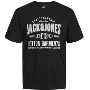 JACK&JONES PLUS Heren Jjjeans Tee SS O-Neck Pls T-shirt, zwart, 3XL