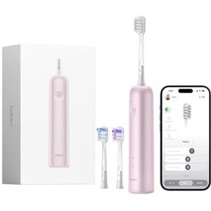 Laifen Wave Elektrische tandenborstel, oscillatie en trillingen, elektrische sonische tandenborstel voor volwassenen met 3 borstelkoppen, IPX7 waterdicht, magnetisch, oplaadbaar, reistandenborstel