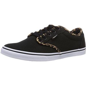 Vans Atwood Canvas Low-Top Sneakers voor dames, Zwarte Cheetah Zwart 36i, 35 EU