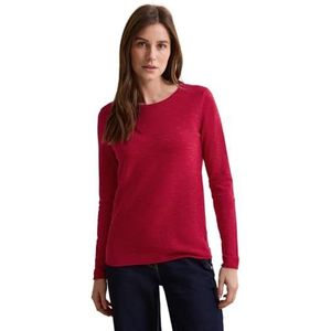 Cecil dames structuurshirt, Heather Granita Red Melange, XS