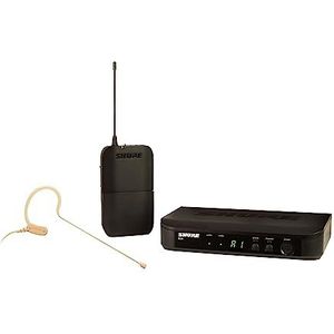 Shure BLX14/MX53 UHF Draadloos Microfoonsysteem -Perfect voor Presentaties, Uitzendingen, Kerk - 14 uur Batterijduur, 100m Bereik | Inclusief MX153 Headset Microfoon, Enkel Kanaal Ontvanger | T11 Band