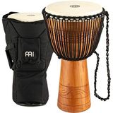 Meinl Percussion ADJ2-XL + BAG Djembe, Water Rhythm Series (Extra Large), diameter 83,82 cm (33 inch) incl. tas bruin
