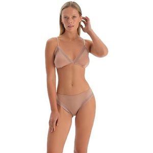 Dagi Lichtbruin Fashion Gebreide Broeken Regular Taille Modal Briefs, Lichtbruin, S, lichtbruin, S