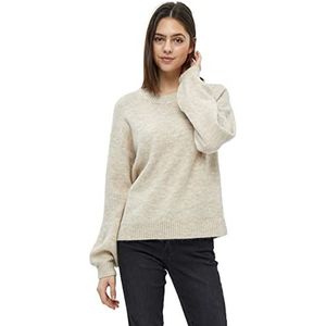 Desires Dames Elis Rib O-hals, Oester Grijs MELANG, XXL